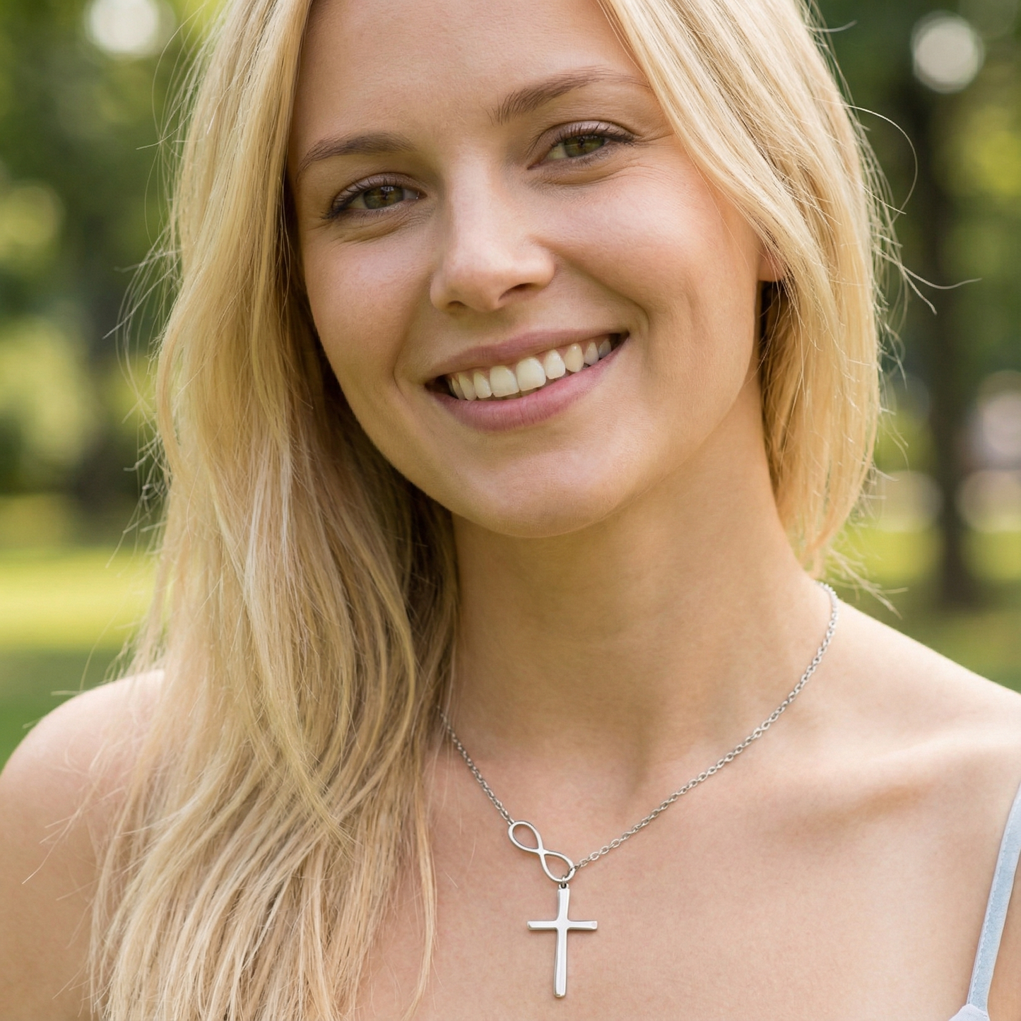 Quiet Grace | Infinity-Cross Necklace